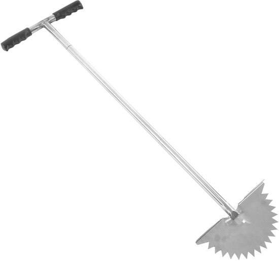 Dailygoods- Gazonkantsnijder Roestvrij staal - Handmatige Kantensnijder - Ergonomisch Ontwerp - Zaagtandblad - T-handgreep - Voor Schone Randen van Dailygoods — afbeelding 3