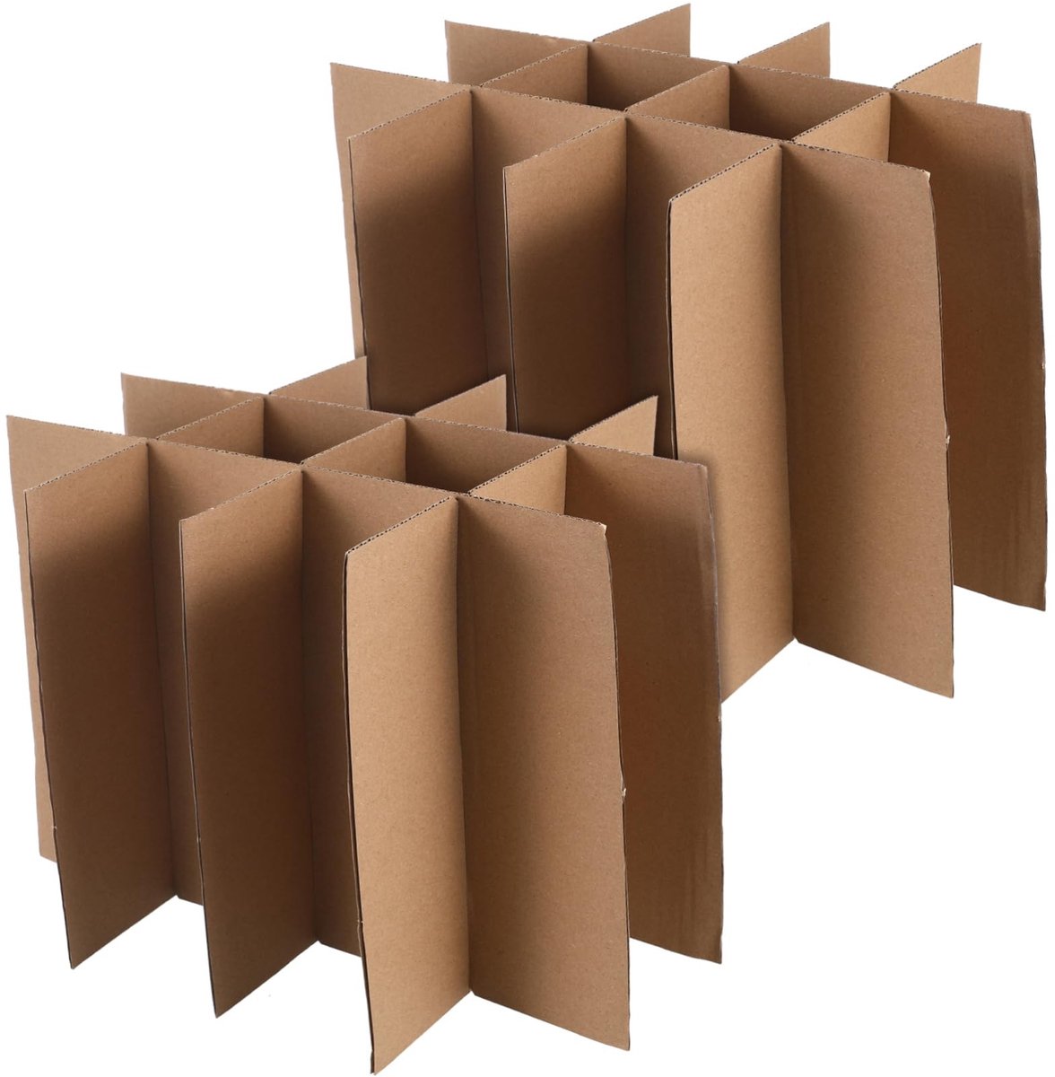 Dailygoods- Verhuisdozen 5 stuks - Robuuste Scheidingswanden - Aanpasbare Inzetstukken - Eenvoudige Montage - Verstelbare Vakmaten - Geschikt voor Glazen Artikelen - Verhuisverpakkingen