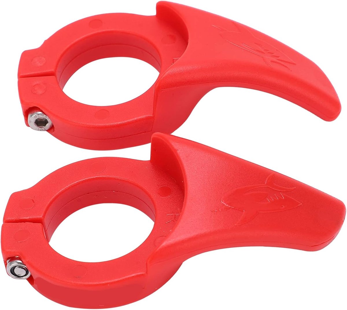 Fiets Stuur Extenders - Handvat Verlengstukken - Comfortabel Fietsen - Ergonomische Duimsteun - 33 g - Rood