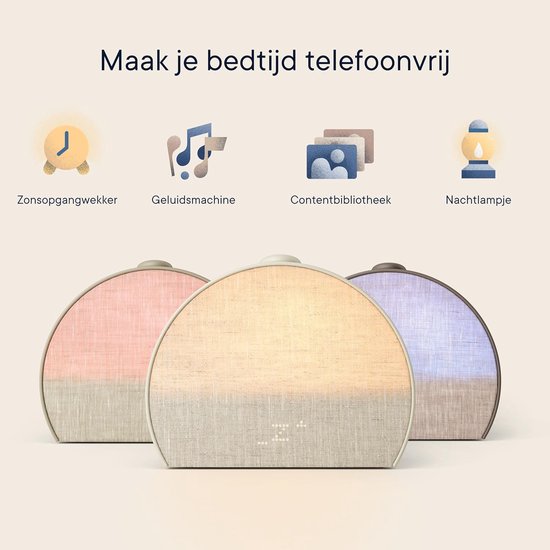 Wake-up light - Zonsopgang wekker - Slaaproutine verbeteren - Schermvrije slaapomgeving - N.v.t. - Wit — afbeelding 2