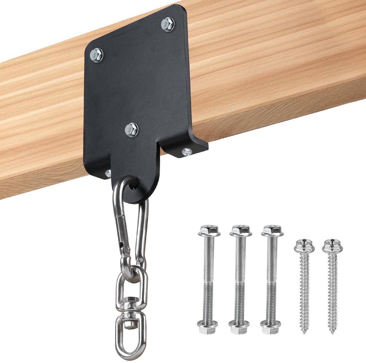 Dailygoods- Ophangbeugel Zwaar - Muurbeugel - Bokszakbeugel - 360° Draaibaar - Staal - Maximale Draagkracht 272 kg - Zakhanger