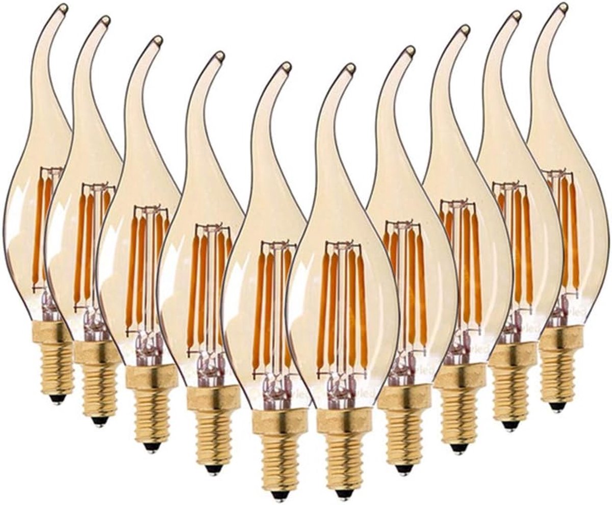 Ledlampen - Edison gloeilamp - Sfeer creëren - Energiebesparend - 10 stuks - Warm wit
