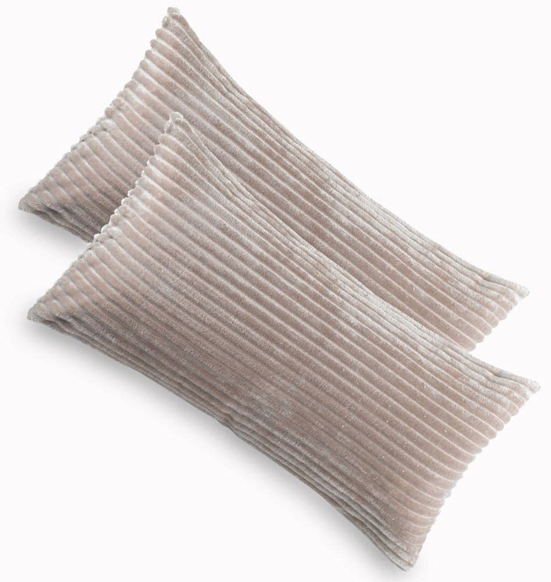 Dailygoods- Kussenslopen Set van 2 - Kussenhoezen 40x80 cm - Strijkvrij - Ademend - Huidvriendelijk - Onderhoudsarm