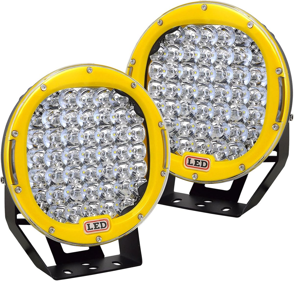 LED Werklampen - Spotlampen Set - Off Road Rijden - Waterdicht IP68 - 9 Inch - Geel