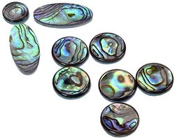 Dailygoods- Saxofoon Inlays 9 Stuks - Alt/Sopraan/Tenor - Gekwalificeerde Abalone Shell - Multicolor - Duurzaam - Perfecte Decoratie - Saxofoonknoppen