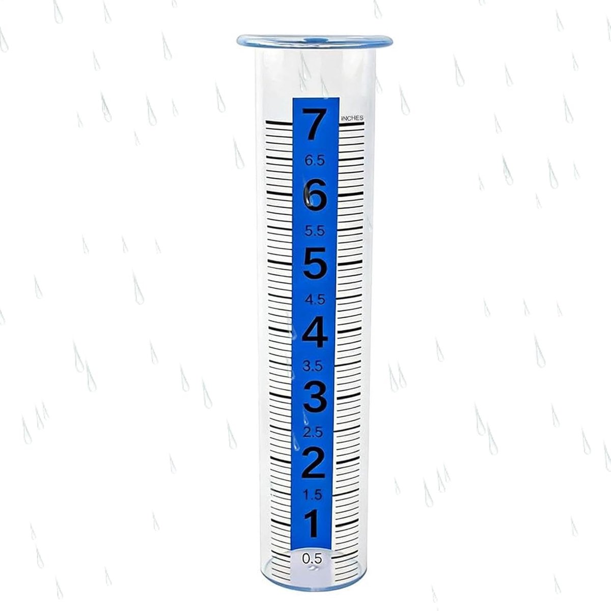 Regenmeter Tuin - Regenmeter Buiten - Waterstand Meten - Lichtgevend in Donker - 240 ml - Blauw