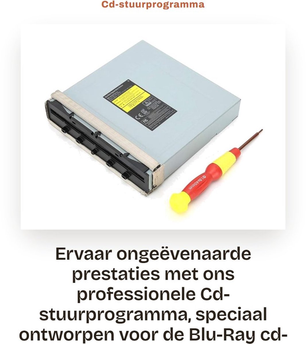 OmGoods - Dailygoody - Cd-stuurprogramma - Blu-Ray vervangend
