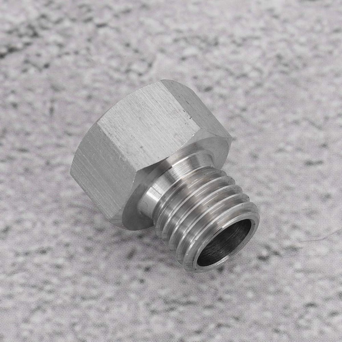 Dailygoods - Fitting Adapter - 1/8" Vrouwelijk naar Metrisch M12X1.5 Mannelijk - Roestvrij staal - Precisie adapter - Hoogwaardige verbinding - Ge...