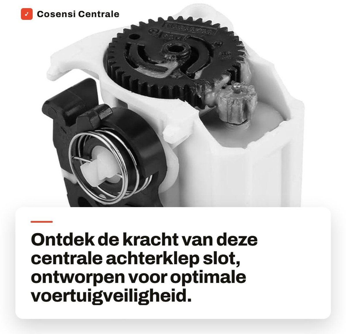 Dailygoods- Achterklepslot Centrale Vergrendeling - 1 Stuk - Kunststof/Metaal - Geschikt voor MK2/Twingo - Verbeterde Voertuigveiligheid - 100% Gloednieuw