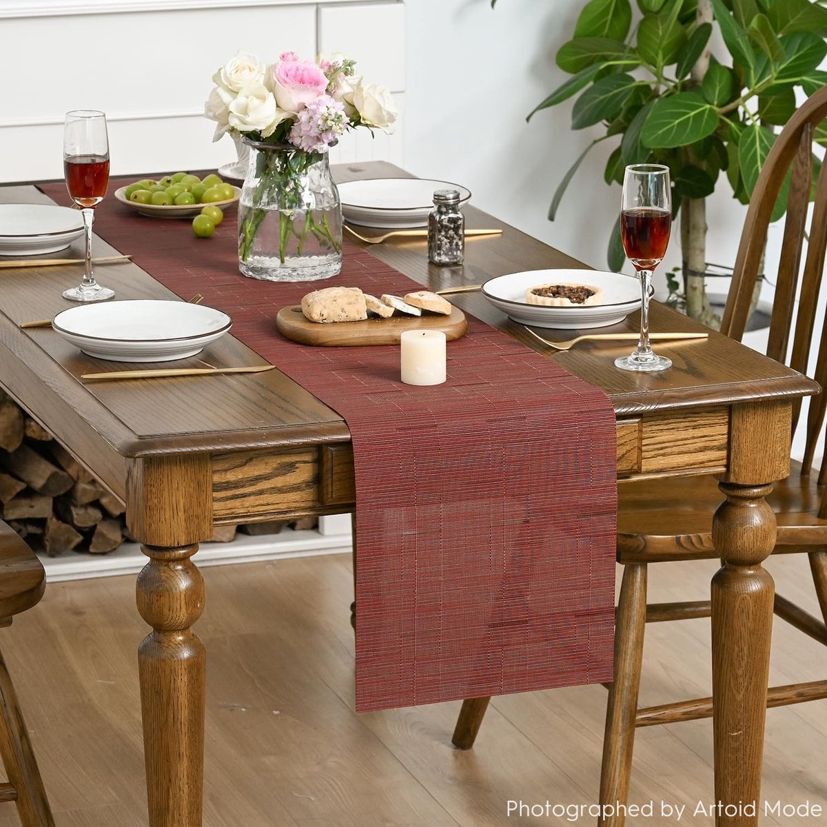 Dailygoods - Afwasbare PVC Tafelloper 30 x 273 cm Vlekbestendig voor Eettafel Decoratie