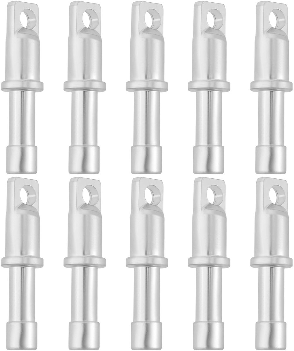 Dailygoods- Tentpaal Eindstop Aluminiumlegering - 10 Stuks - Geschikt voor 8,5 mm Tentpalen - Eenvoudige Installatie - Duurzaam - Afmetingen 36 mm x 8,8 mm - Tentaccessoires