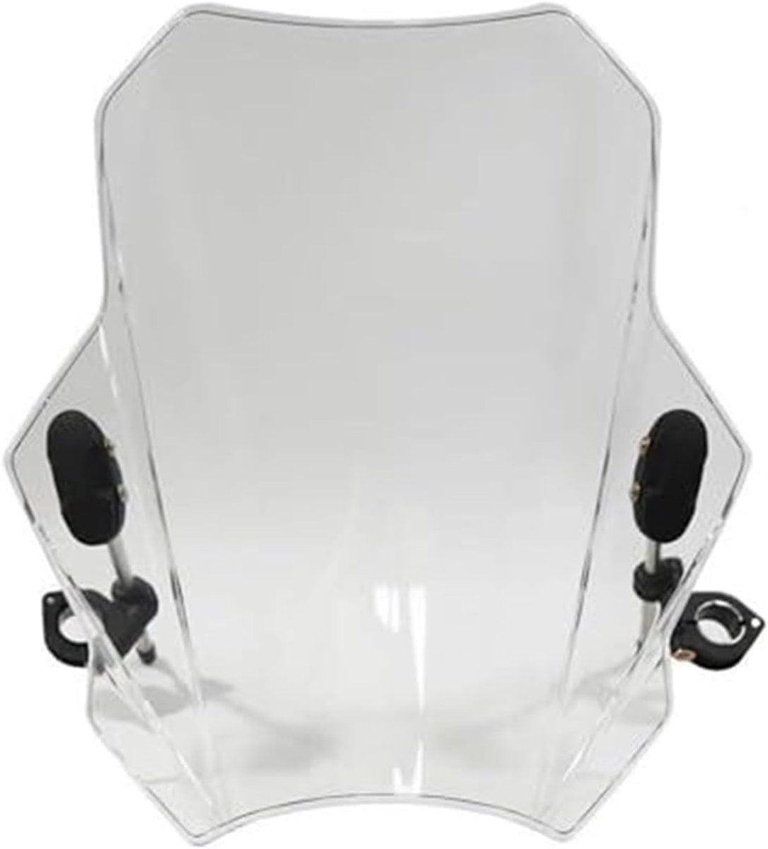 Motor Windscherm - Wind Deflector - Comfortabel Rijden - Slagvast Materiaal - 48 cm Lengte - Transparant