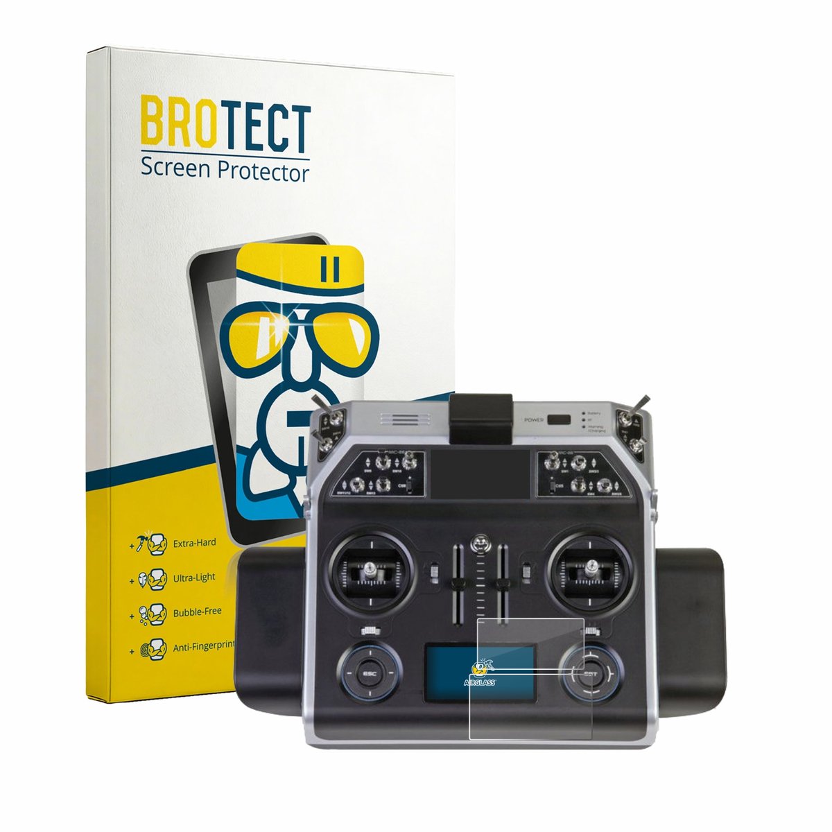 Screenprotector voor Graupner MC-26 HOTT Beschermglas transparant