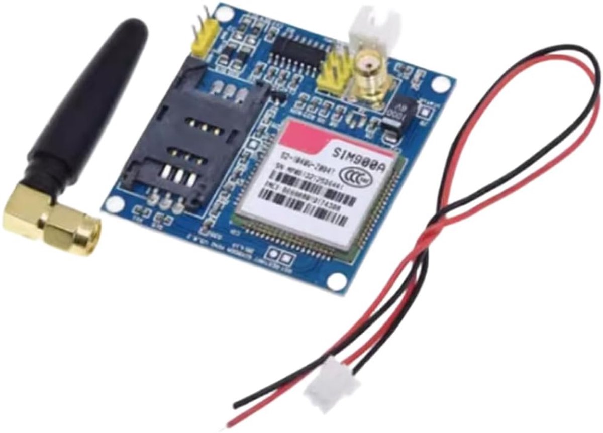 Gsm Gprs Module - Draadloze Gegevens - Sms Overdracht - Brede Spanning - 6 x 4 x 2 cm - Zwart