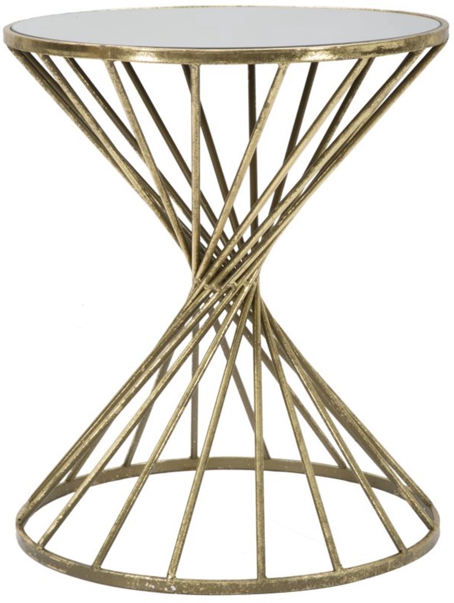 Mauro Ferretti Tafel Small Table Hypnos Ø 42×50 cm Goud