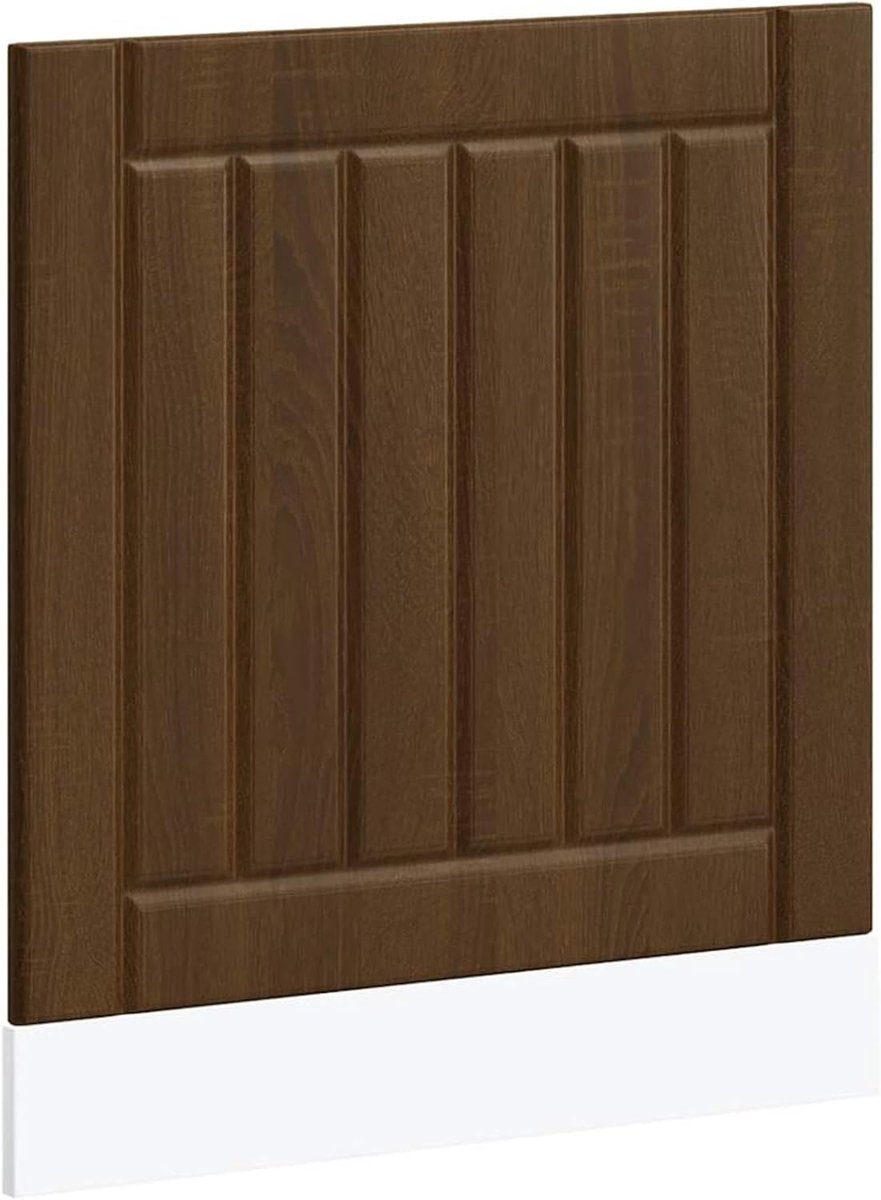 Vaatwasser Paneel Keukenfront Keuken Opfrissen Duurzaam Houtmateriaal 60x67 cm Bruin Eiken