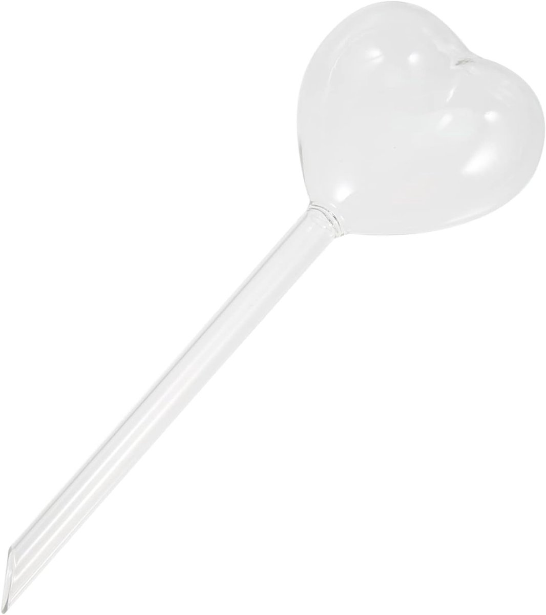 Automatische Watergever - Plantenwateraar Druppelaar - Planten Verzorgen - Unieke Hartvorm - 23 cm - Helder Glas