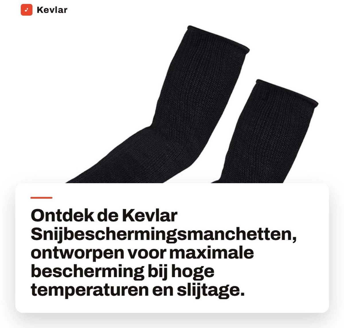 Dailygoods- Snijbeschermingsmanchetten - Snijbestendig - Slijtvast - Roestvrij Staal - Zwart - 35 cm Lengte - Snijbestendige Handschoenen