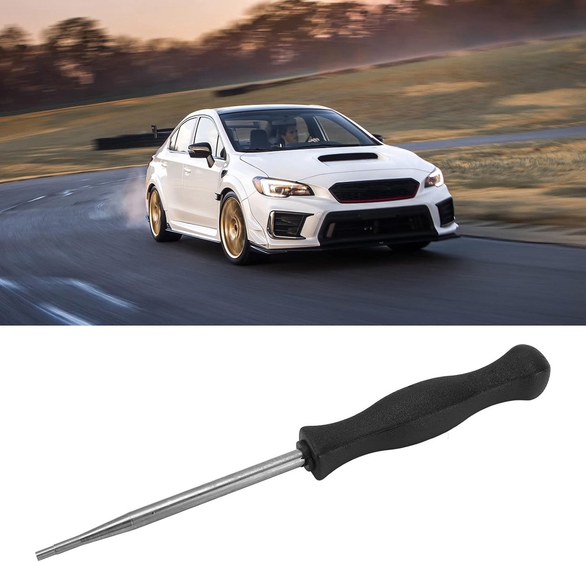 Carburateur Schroevendraaier - Afstelgereedschap Reparatie - Motoronderhoud - Ergonomische Grip - 15.5 cm Lengte - Zilverkleurig