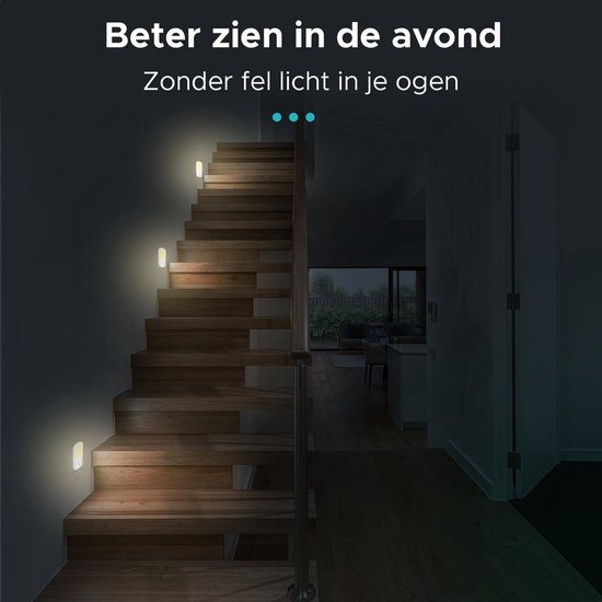 Qumax LED Nachtlampje Stopcontact 2 stuks - Nieuw model - Wit van Qumax — afbeelding 3