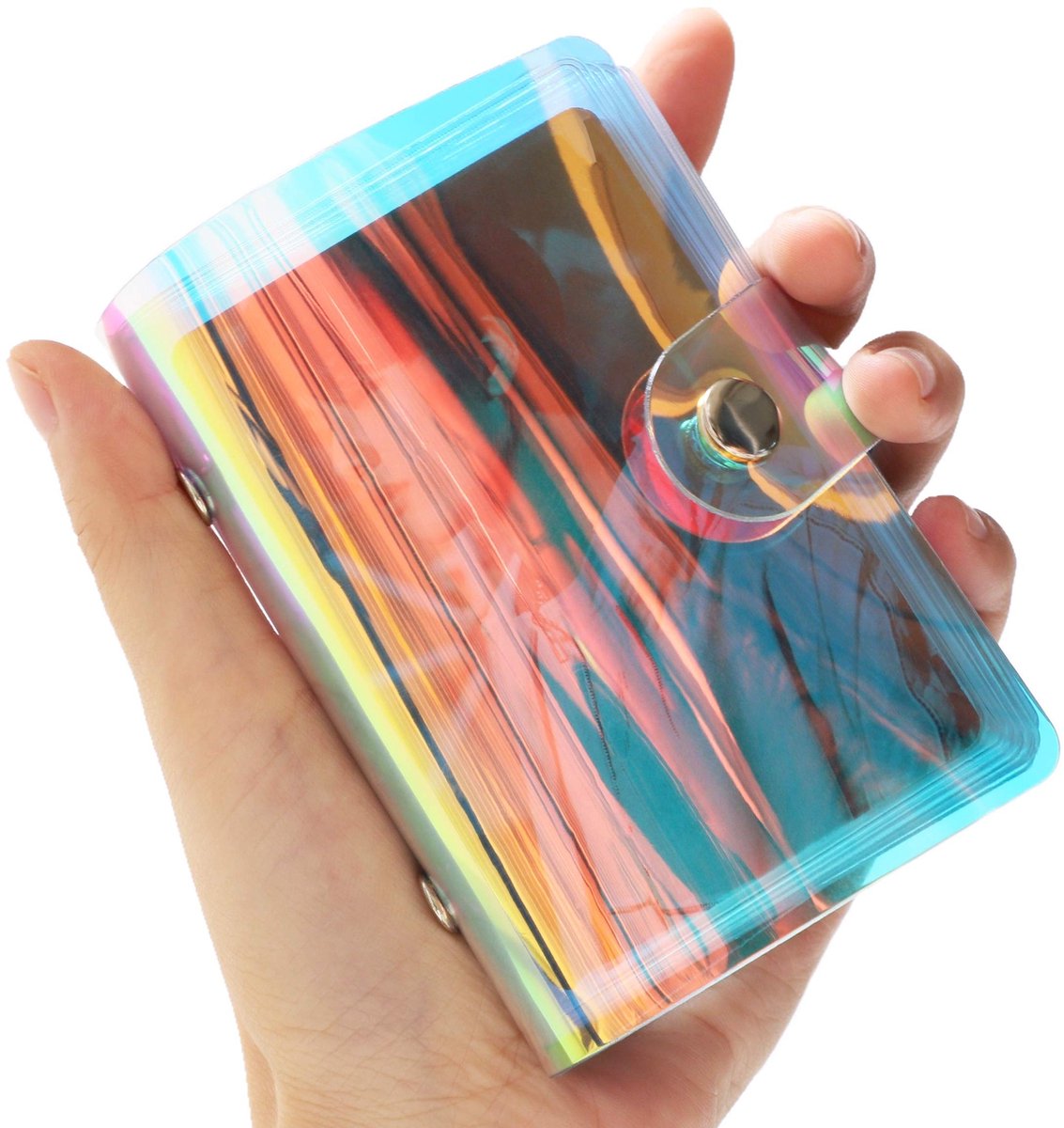 Dailygoods- Fotoalbum Klein - Compatibel met Fujifilm Instax Mini - Plakalbum voor 7,6 cm foto's - Fotoboek voor Kpop kaarten - Handzaam ontwerp - 36 hoesjes