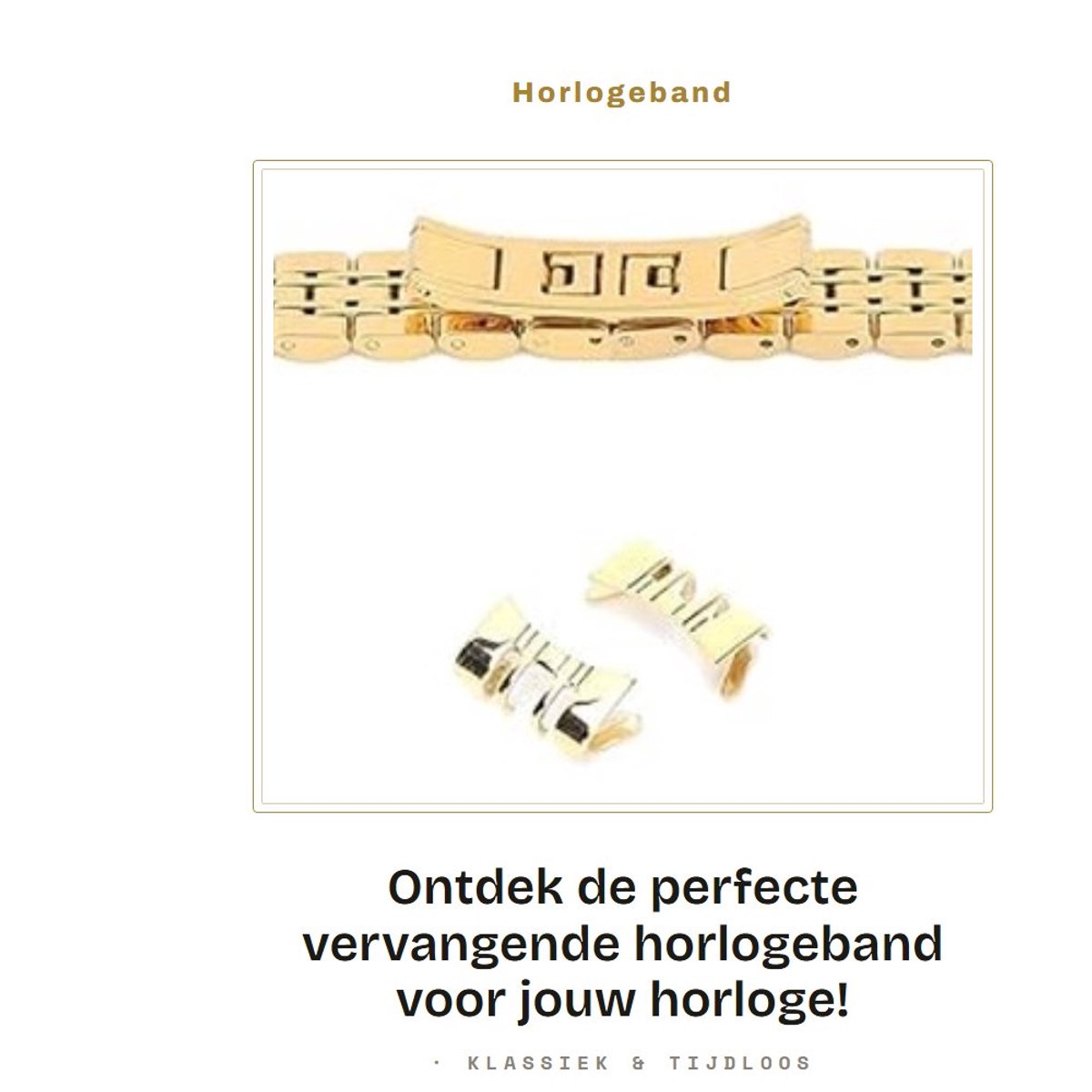 Dailygoods- Horlogeband Hoogwaardig Roestvrij Staal - Draagbare Vervangende Horlogeband - Horlogeband Inkorter - Ergonomisch Ontwerp - Comfortabele Draagervaring - Gebruiksvriendelijk Accessoire - Horlogeriem