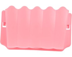 Hooi Voerbak - Huisdier Voerstation - Kleine Dieren Voeren - Wasbaar Ontwerp - 24.5 cm Lengte - Roze
