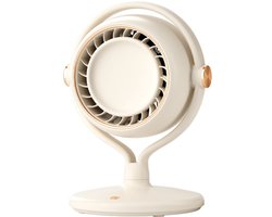 VHV-Draagbare Design Ventilator Khaki - Oscillerende Vloerventilator voor Slaapkamer en Woonkamer - Stijlvolle Creatieve Fan met Krachtige Luchtstroom - Compacte Koeling voor Thuis