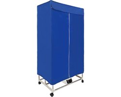 Elektrische Wasdroger - Draagbare Mini Droger - Snel Kleding Drogen - Timer 0-240 Min - 150 cm Hoog - Blauw