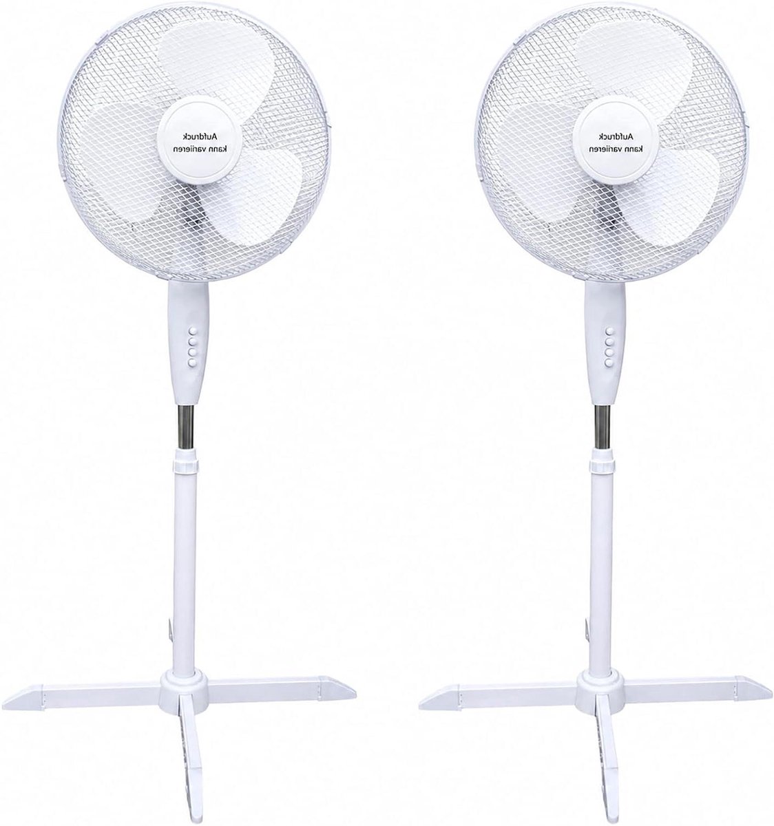 Staande Ventilator - Vloerventilator - Ruimte Koelen - Geluidsarm Design - 122 cm Hoog - Rood