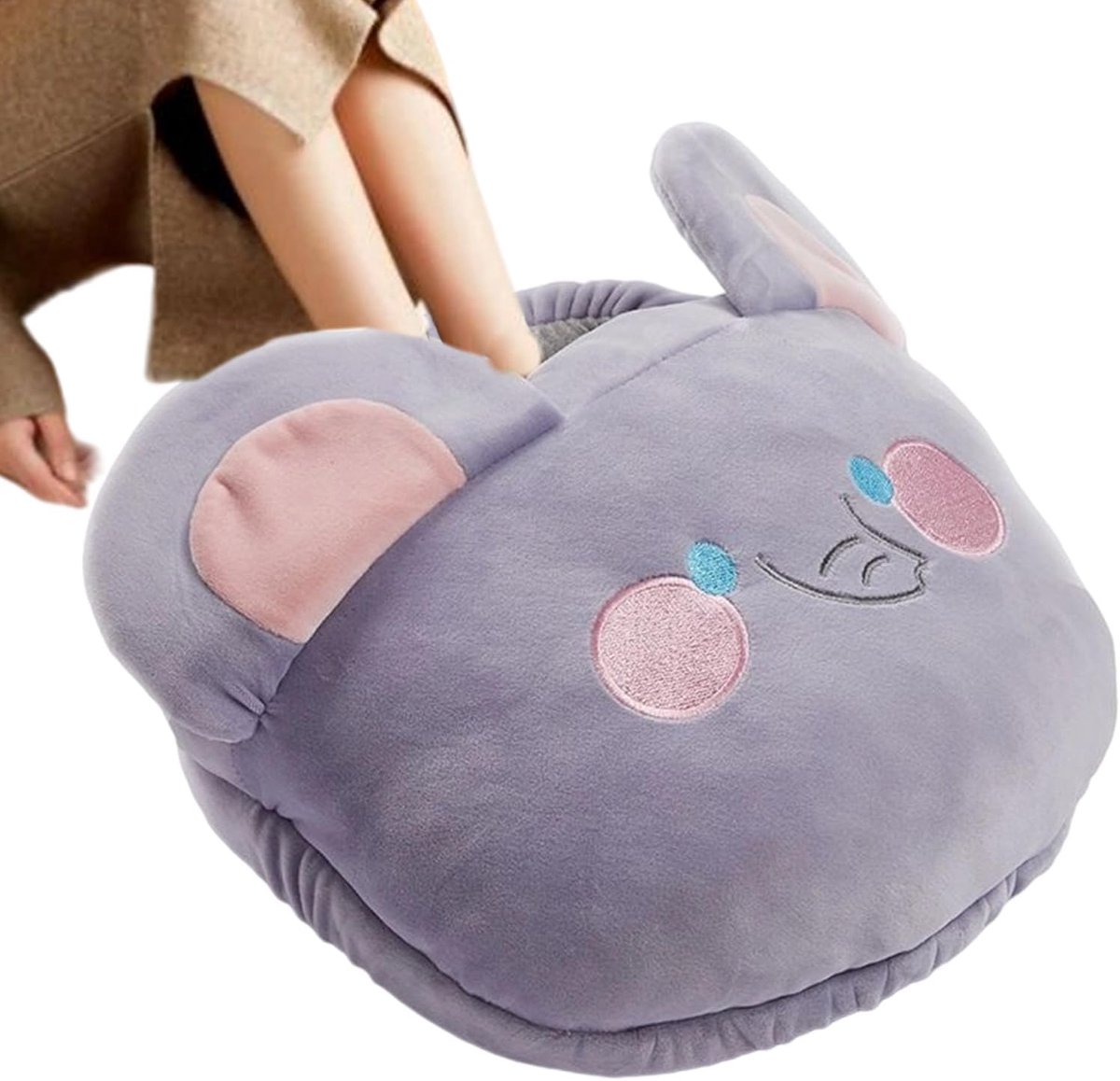 Elektrische Voetenwarmer - Verwarmde Voetenzak - Comfort Binnenhuis - Snelle Verwarming - 32 x 28 x 12 cm - Grijs