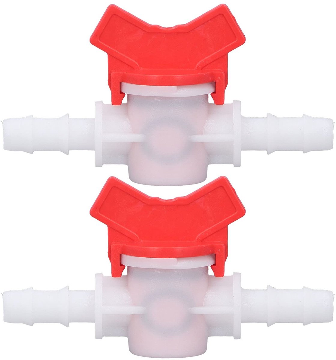 Dailygoods- Stroomregelklep 2 Stuks - ABS Kunststof - 10mm/12mm Slangfitting - Handmatige Bediening - Veiligheidsklep - Voor Huishouden/Tuin Irrigatie - Waterafsluiter