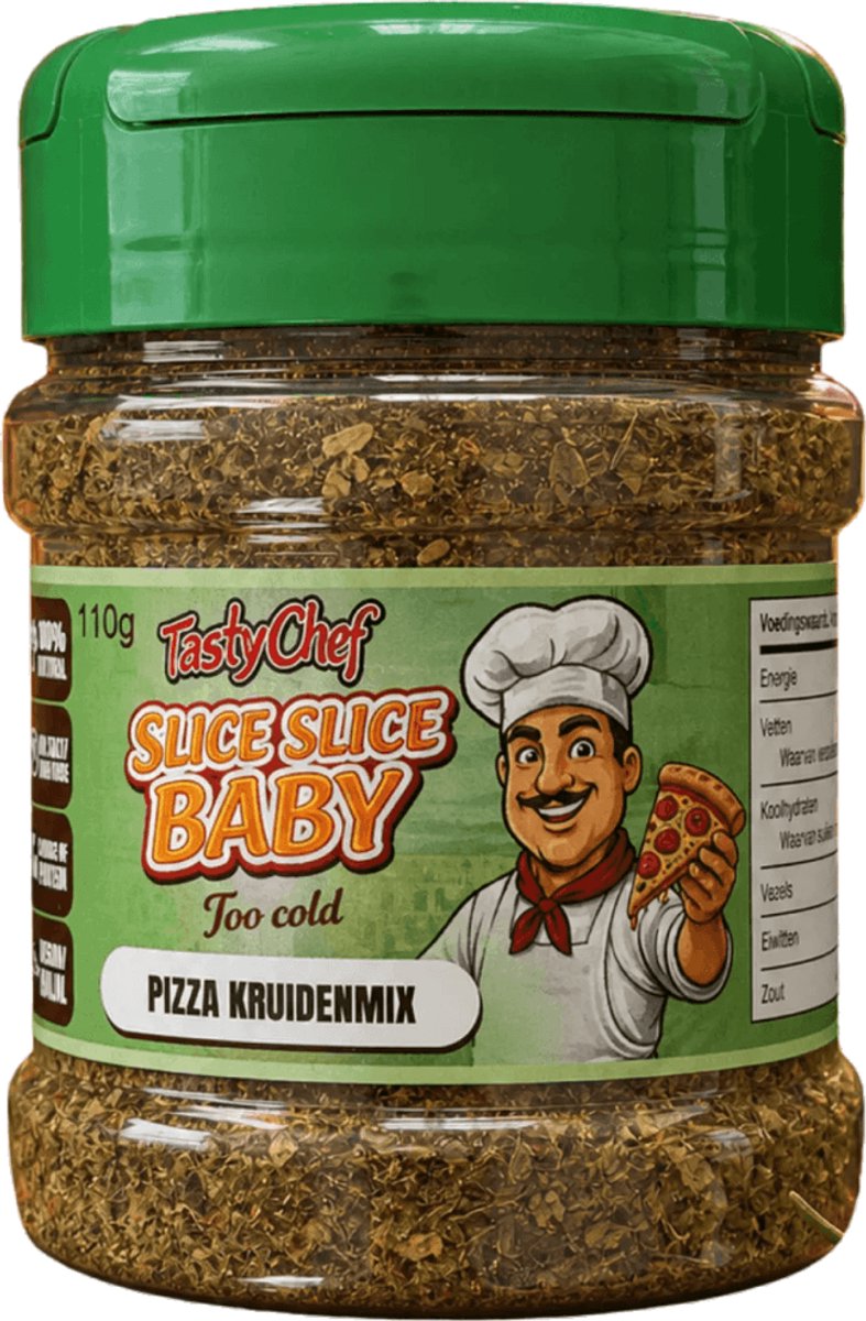 TastyChef Slice Slice Baby - Pizza Kruidenmix voor pizza, focaccia & pasta