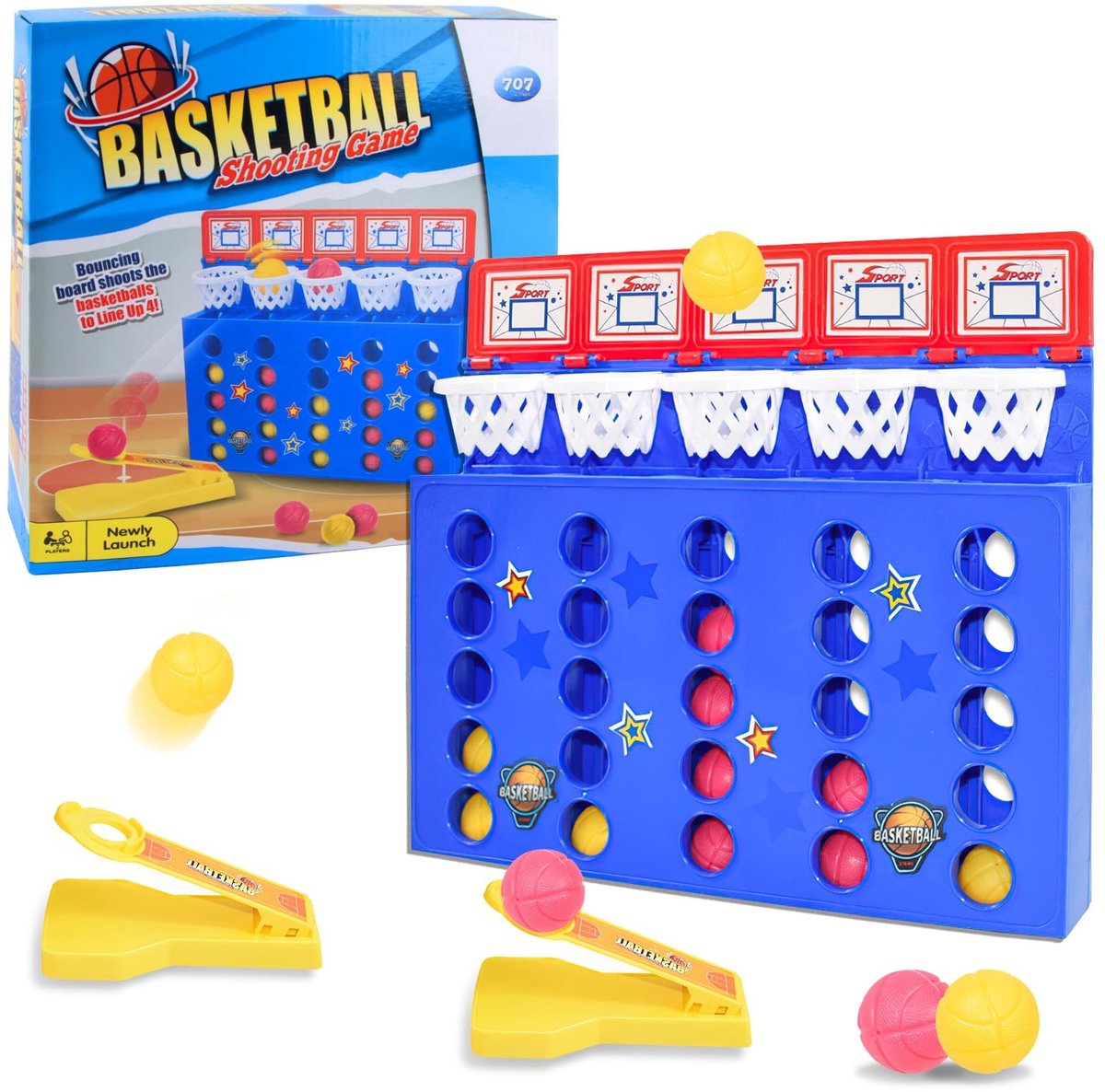 Dailygoods- Balspel - Spannend Teamspel - Party Game - Geschikt voor Feesten - 2 Teams - 3 Ballen - Afmetingen (lxbxh)