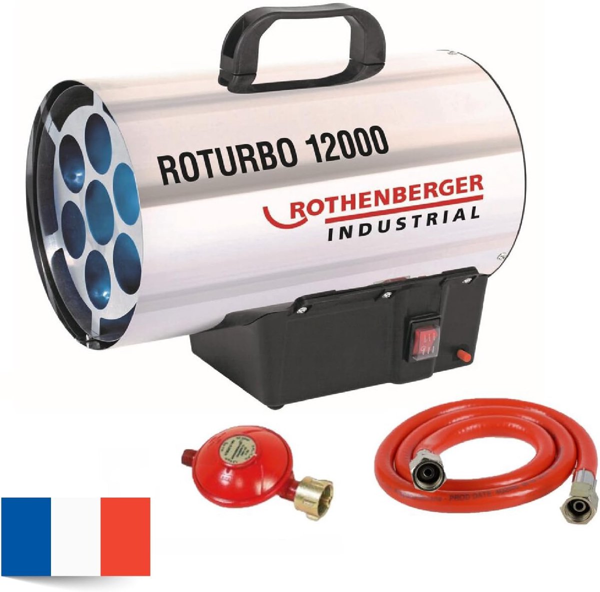 Verwarmingskanon - Gasverwarming - Buitenruimte Verwarmen - Piëzo-ontsteking - 11900 W - Grijs