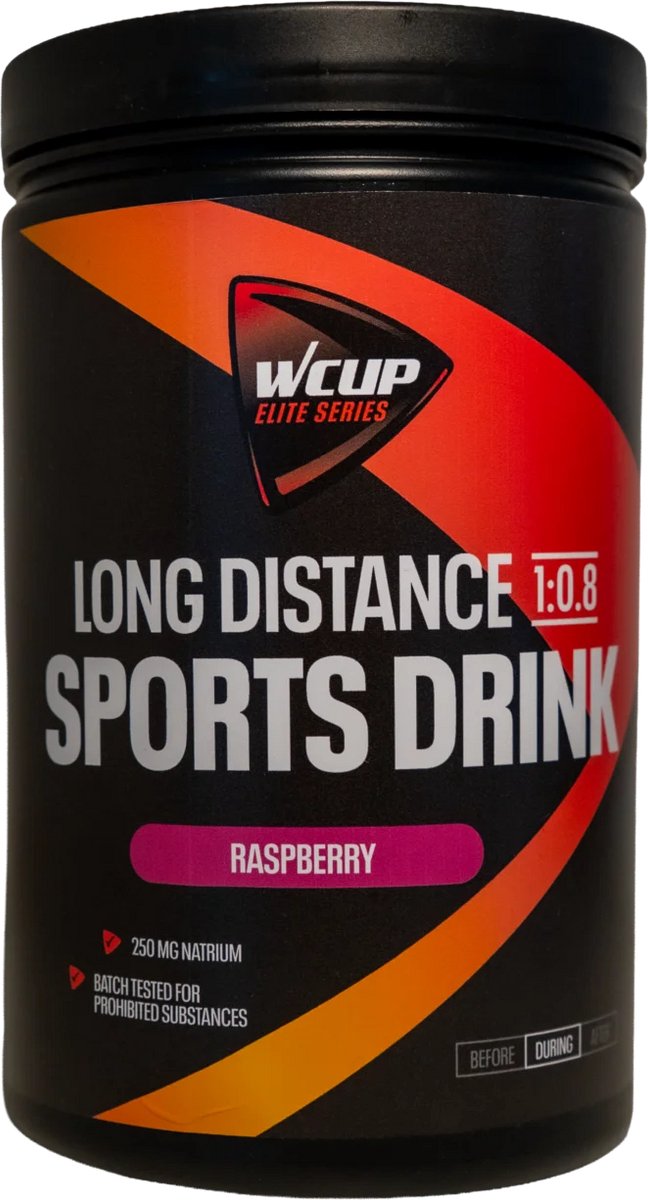 Wcup Elite Series Long Distance Sports Drink Raspberry 1:0.8 - 1080g