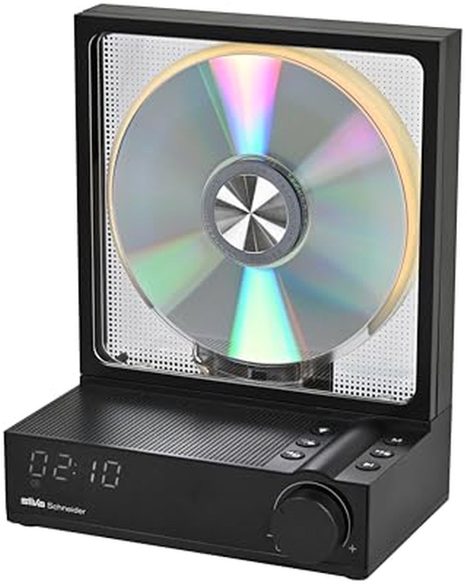 Draagbare CD-speler - Muziekspeler - Muziek Luisteren - Bluetooth 5.3 Zender - 4000 mAh Batterij - Zwart