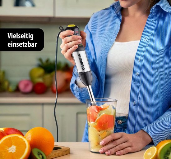 Staafmixer Set - Keukenmixer - Snel Mixen - Tien Snelheden - 21 cm - Zilver — afbeelding 5