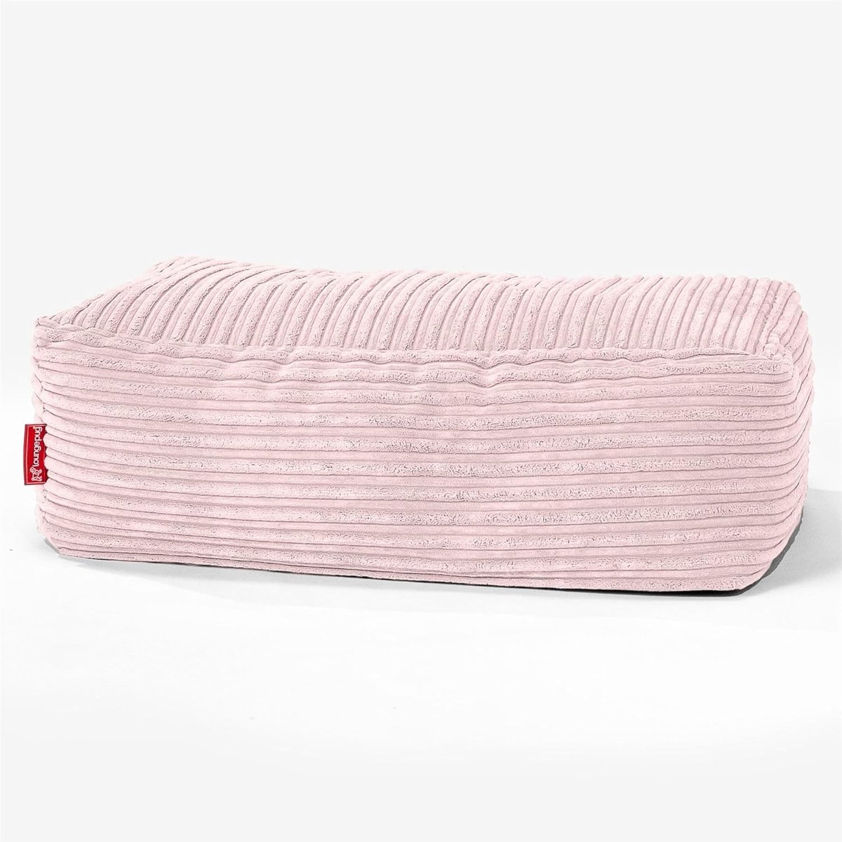 Poef Zitzak - Voetenbank Hocker - Ontspannen Zitten - Zachte Corduroy Stof - 70 x 40 cm - Blozen Roze