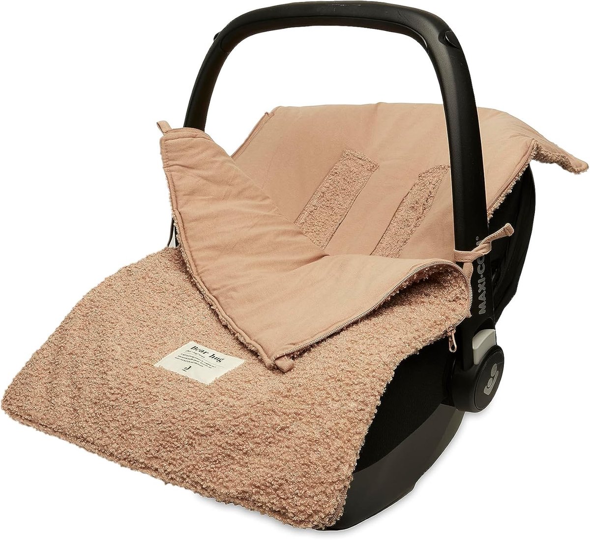 Baby Voetenzak - Teddy Zak - Warm Blijven - Universele Pasvorm - 82 x 42 cm - Biscuit