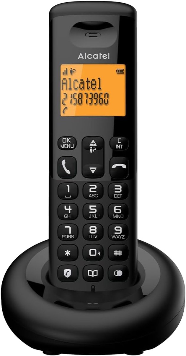 Draadloze Vaste Telefoon - Huistelefoon - Thuis Bellen - Lange Beltijd - 258 g - Zwart