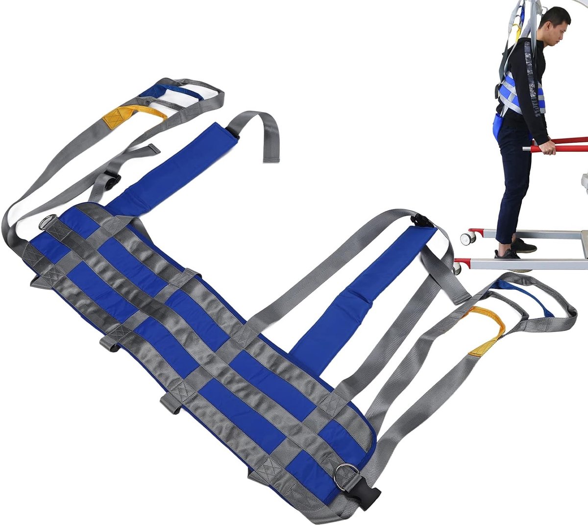 Patiënt Tilband - Hefband Transfer - Mobiliteit Ondersteuning - Verstelbaar Heupgedeelte - Tot 230 kg - Grijs