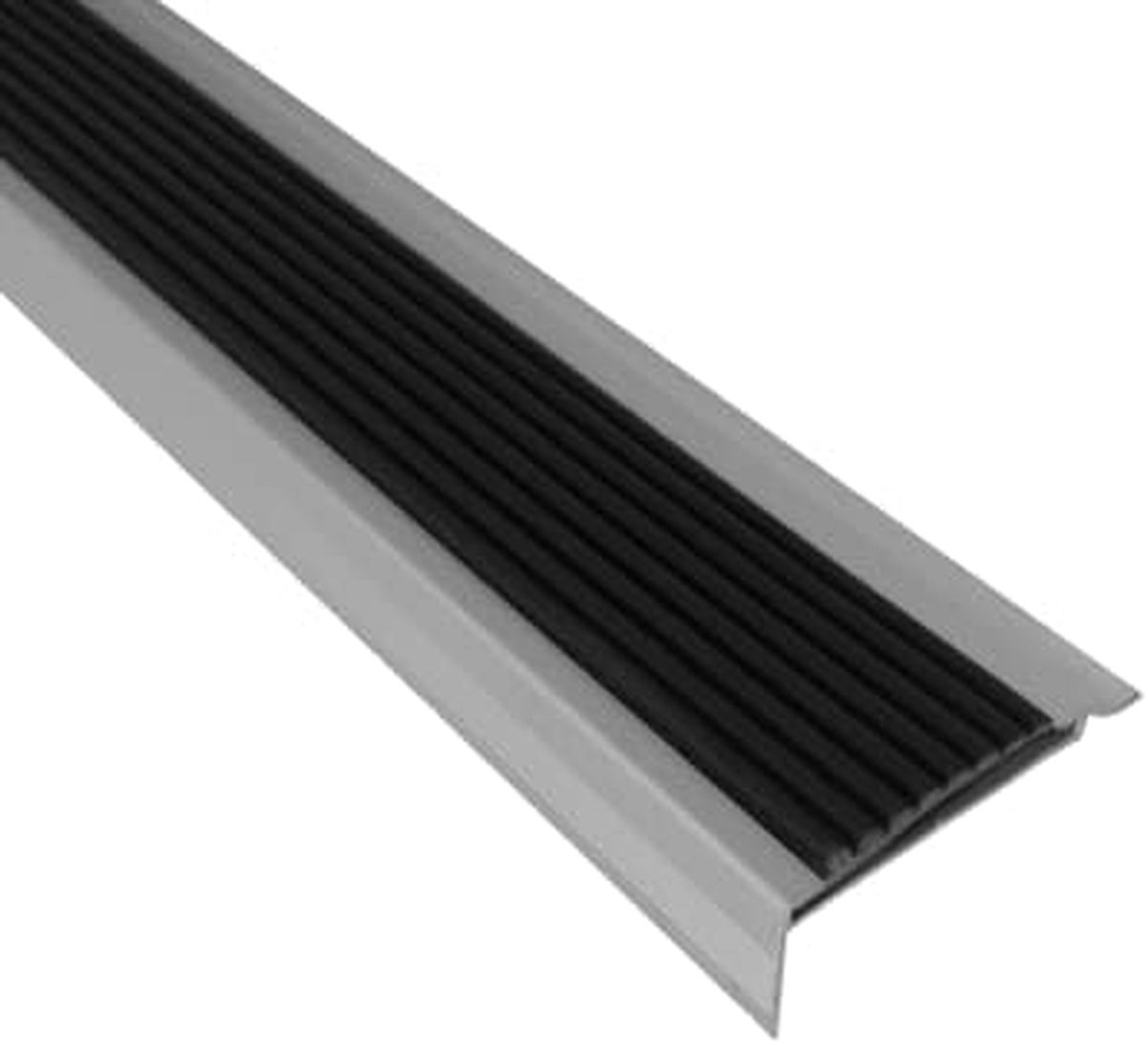 Trapprofiel Aluminium - Antislip Rand - Veilige Trap - Met Antislip Coating - 135 cm - Zilverkleurig