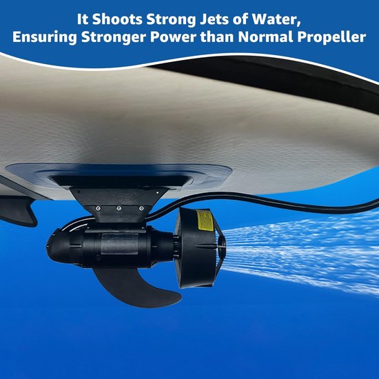 Elektrische Onderwater Motor voor SUP, Kajak en Visboot - 600W Trolling Fin met Afstandsbediening — afbeelding 3