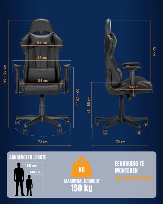 Racestoel - Racing Chair - Simulator Stoel — afbeelding 3