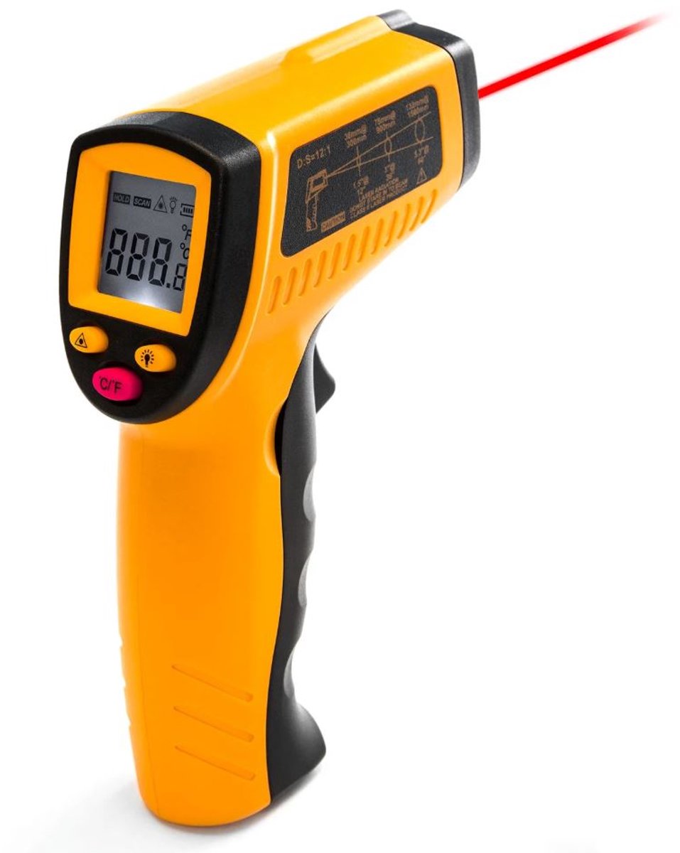 TS-806 Digitale Temperatuurmeter Met LED-display – Externe Sonde, Ideaal Voor Airco, Koelkast En Meer