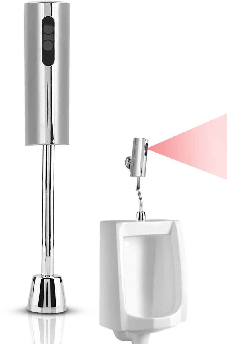 Dailygoods - Automatische sensor urinoirventiel - Wandmontage urinoirspoelventiel - Eenvoudige installatie - Geschikt voor badkamer toilet - Hoogwaard...