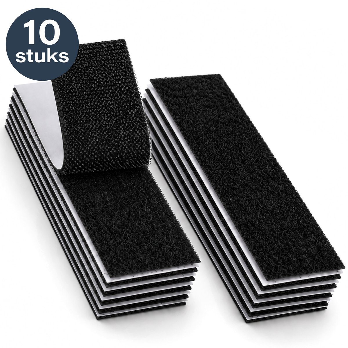 Luft Klittenband Naaibaar - 10 stuks - 2,5x10cm - Velcro - Klitterband - Tape - Zelfklevend - Sterk