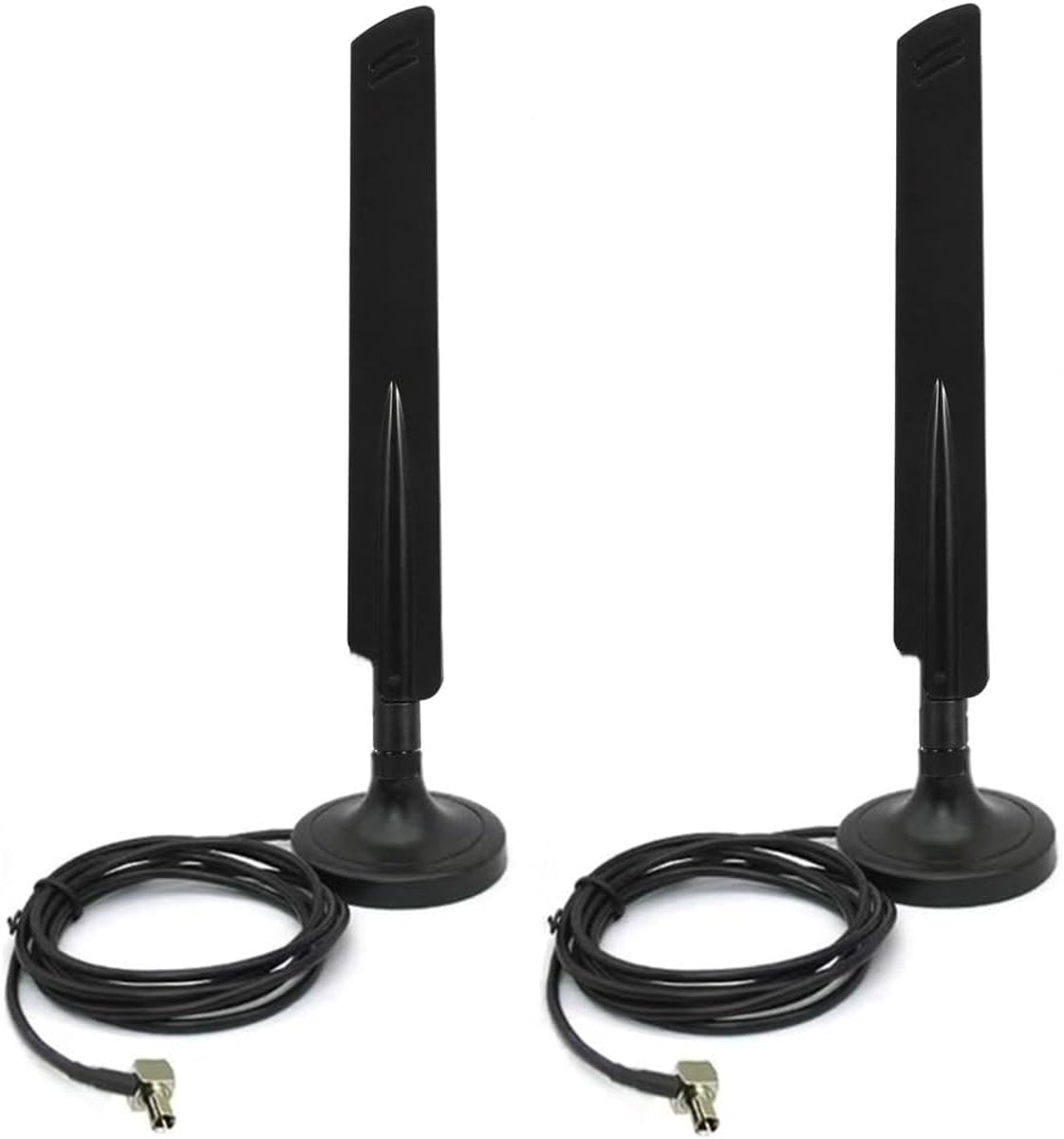 4G LTE Antenne - Zachte zweep antenne - Signaalverbetering Mobiel - Magnetische basis - 10dBi - Zwart