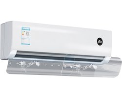 Airco Luchtgeleider - Windbescherming Airco - Comfort Vergroten - Verstelbare Luchtstroom - 50-102cm - Wit